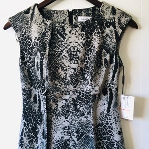 • calvin klein snakeskin bodycon formal dress •